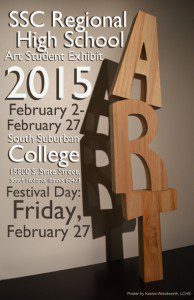 SSC Regional High School Student Art Exhibit poster
