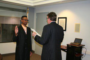 Harris is sworn in