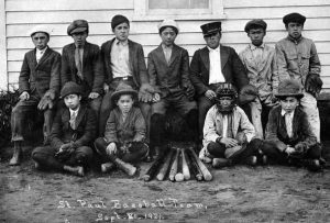 Photo of the St. Paul Island Baseball team - 1921