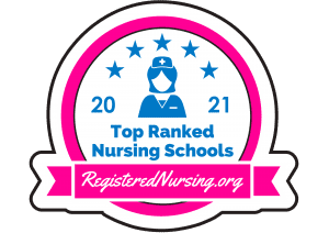 2021 Top Ranked Nursing Schools badge