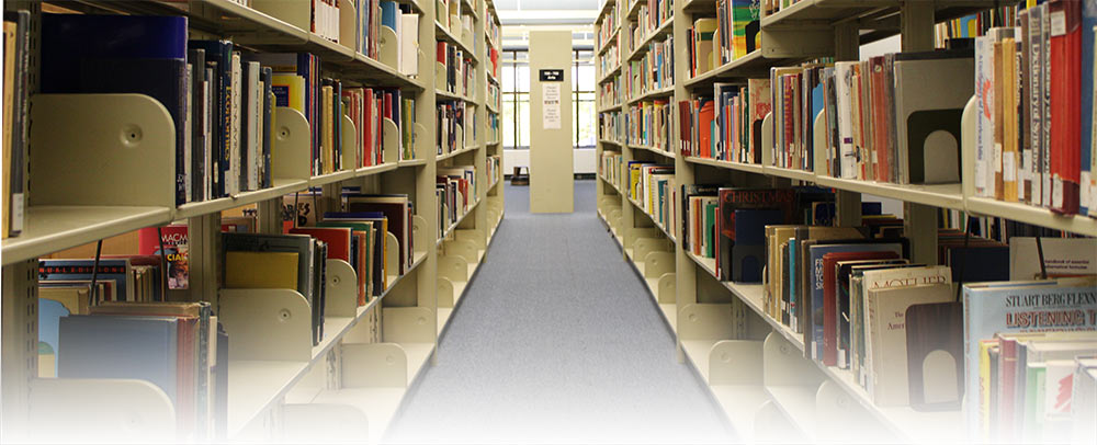Photo of the Stacks in the SSC Library