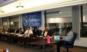 New Student Trustee Babatunde Adamson (pictured at right) took his seat for the first time at the April 11thmeeting of the Board of Trustees.