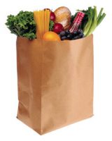 Photo of a bag of groceries