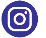 Blue Instagram logo