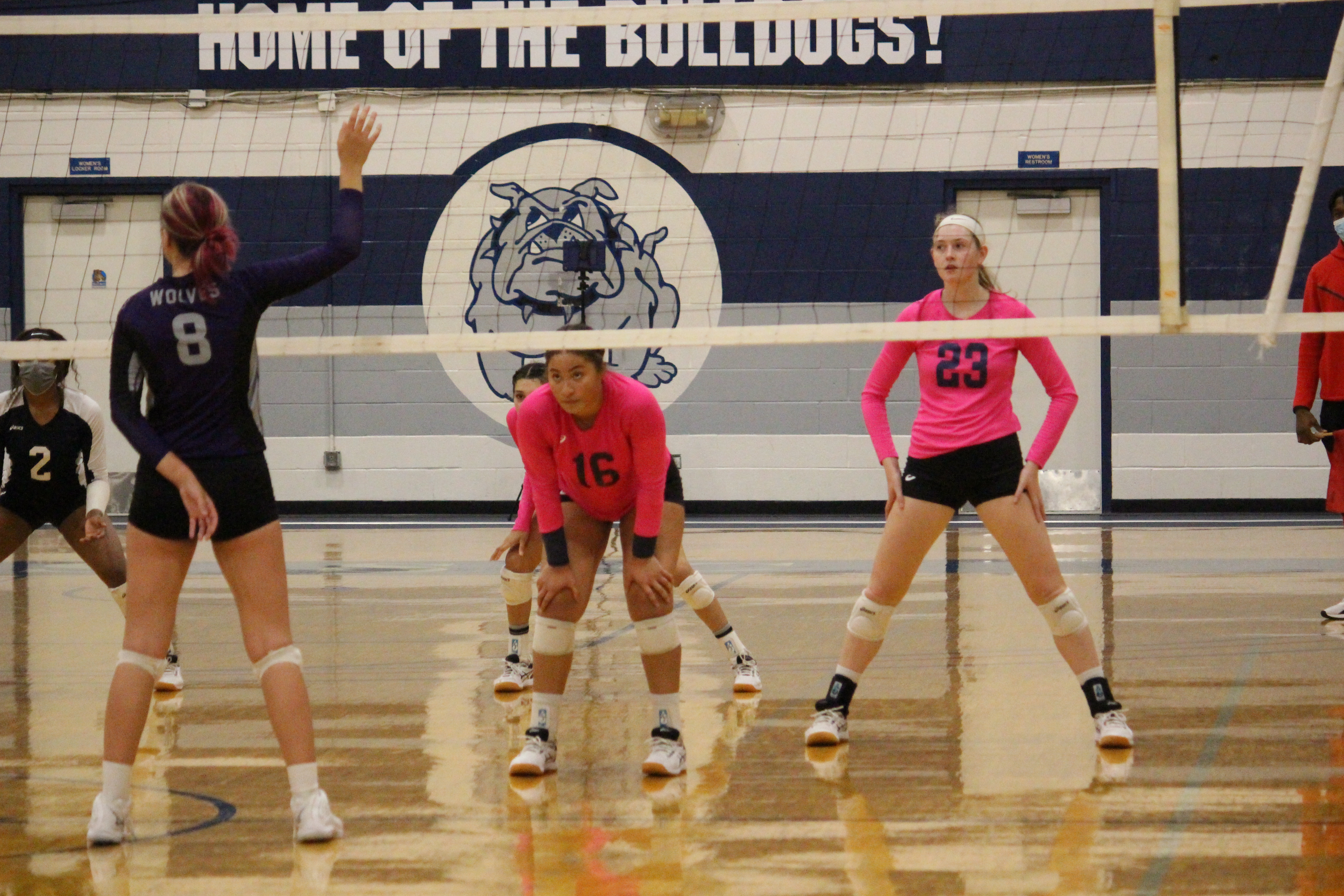 Players getting ready