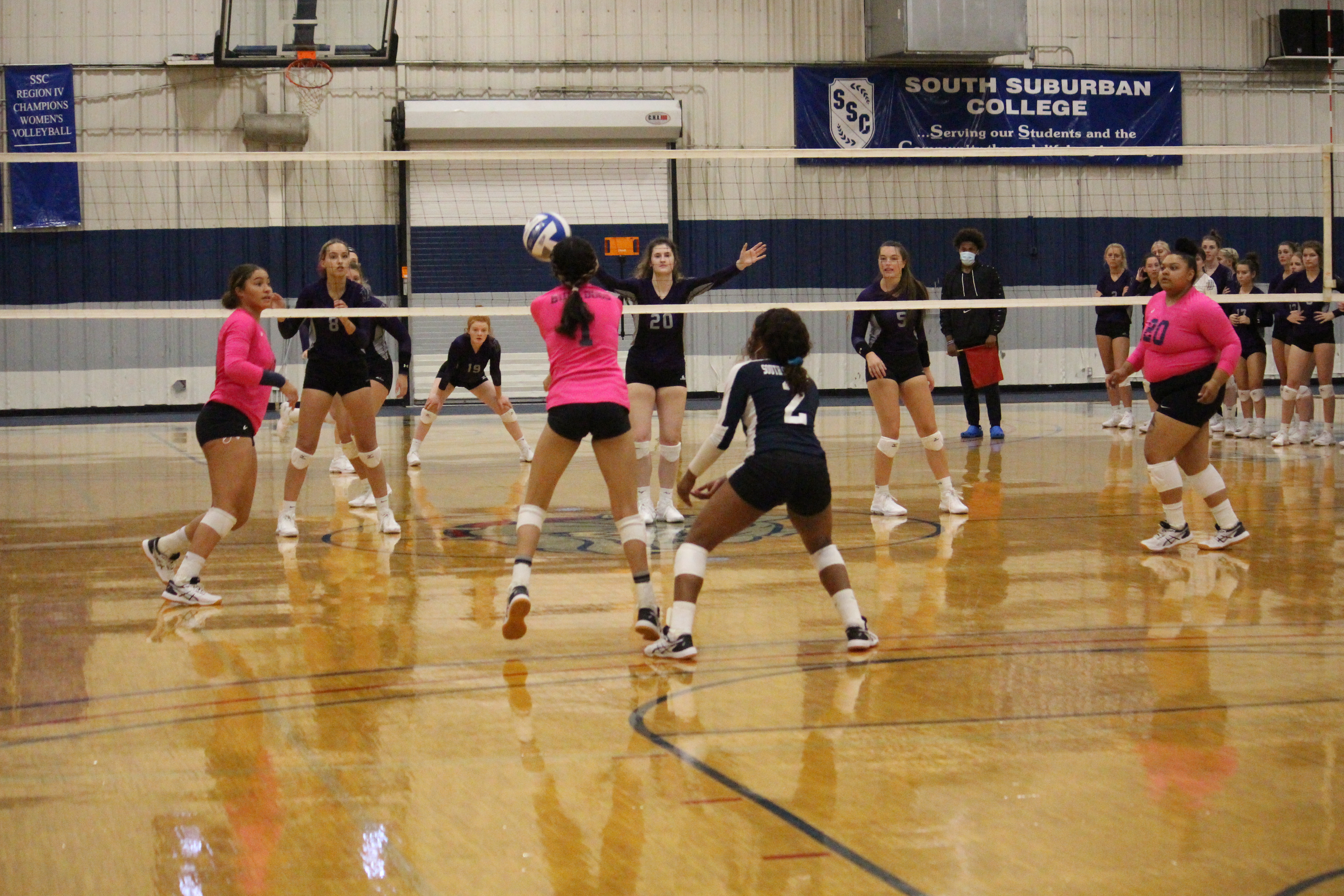 SSC Players setting up Offense