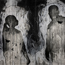 "Kindred Spirits"; a large scale works on paper by Sergio Gomez