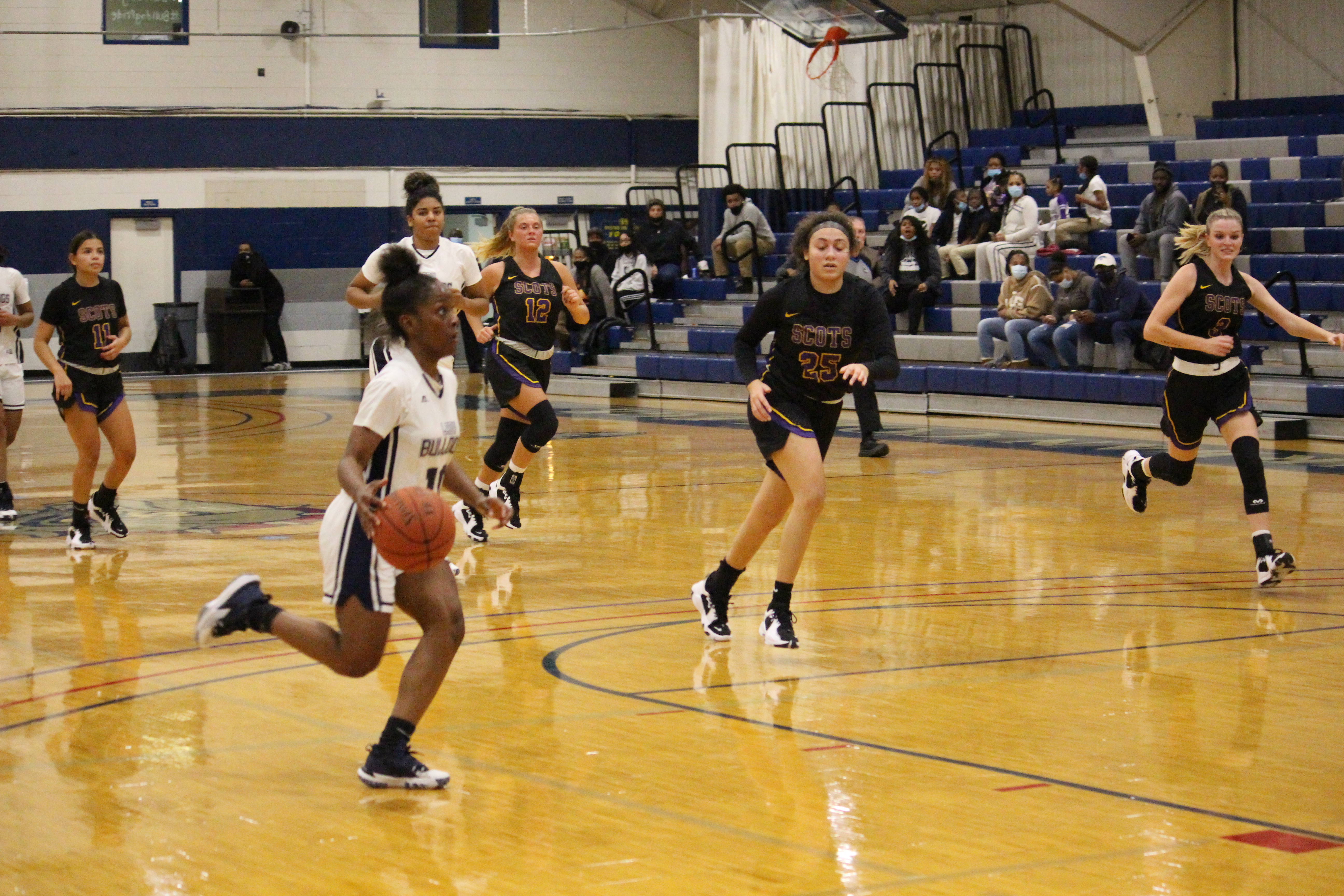 SSC Womens player driving to the basket