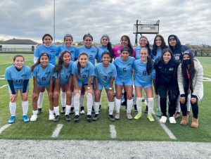 Photo of SSC Women's Soccer team at NJCAA Nationals in Wichita, Kansas