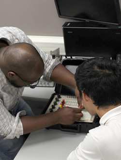 A photo of a couple engineering students