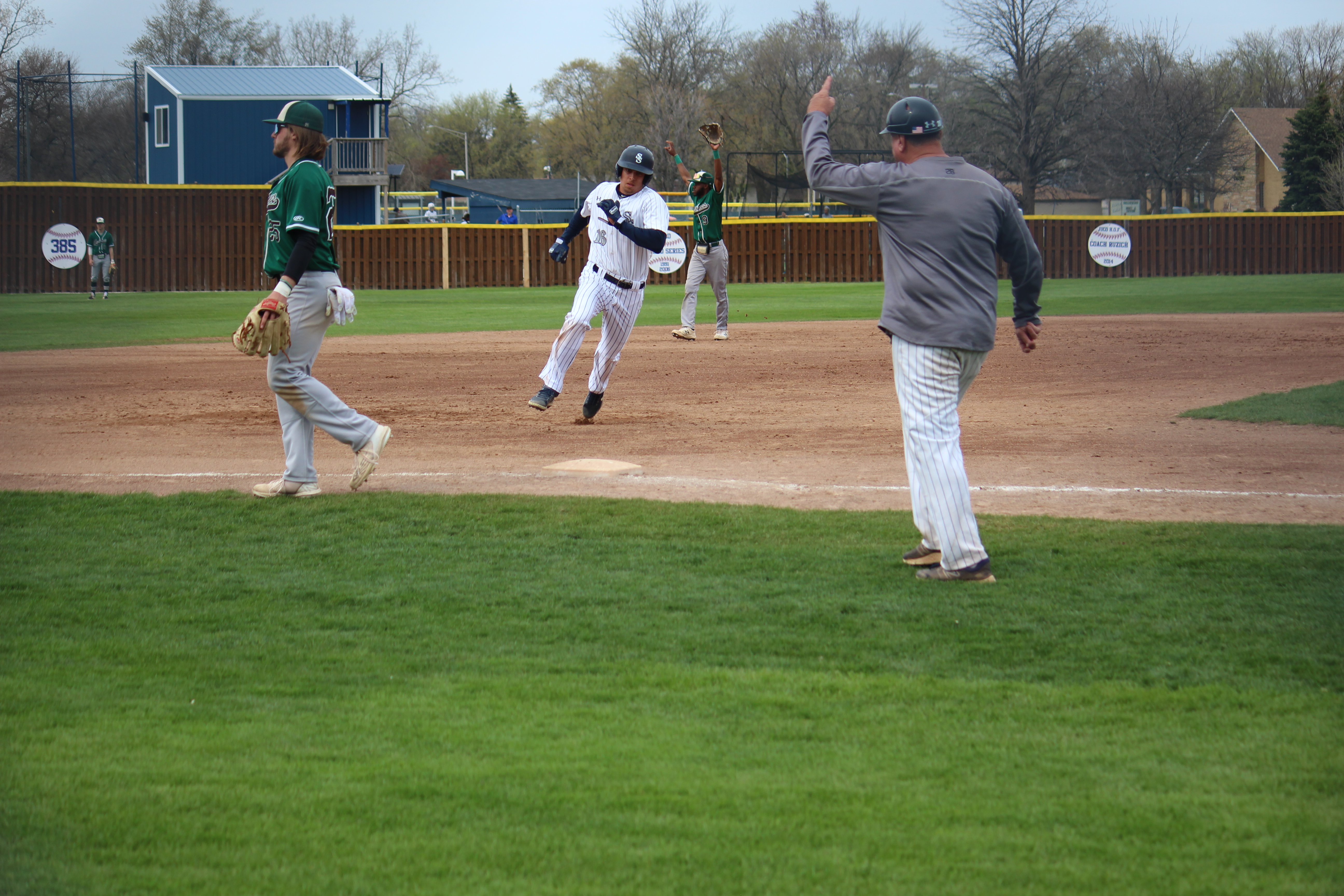 Coach Ruzich and SSC runner