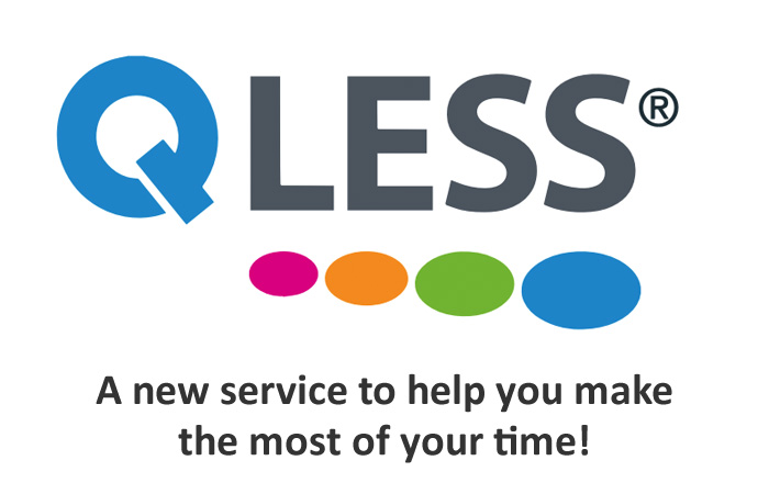 QLESS. A new service to help you make the most of your time!