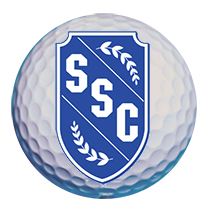 A photo of an SSC golf ball