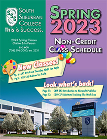 Non-Credit Class Schedule Spring 2023 cover