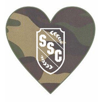 Camouflage heart graphic