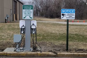 electric vehicle charging stations on campus