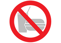 NO FOOD OR DRINK icon