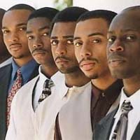A group of black men.