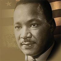 A photo of Dr. Martin Luther King, Jr.