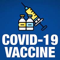 A graphic that says, "COVID-19 Vaccine".