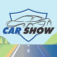 A graphic that says, "Car Show".