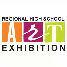 A graphic that says, "Regional High School Art Exhibition".
