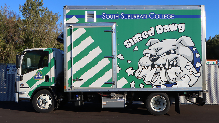 Side of Shred Dawg Truck