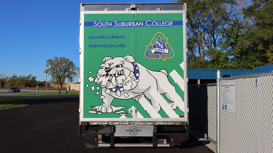 Back of Shred Dawg Truck