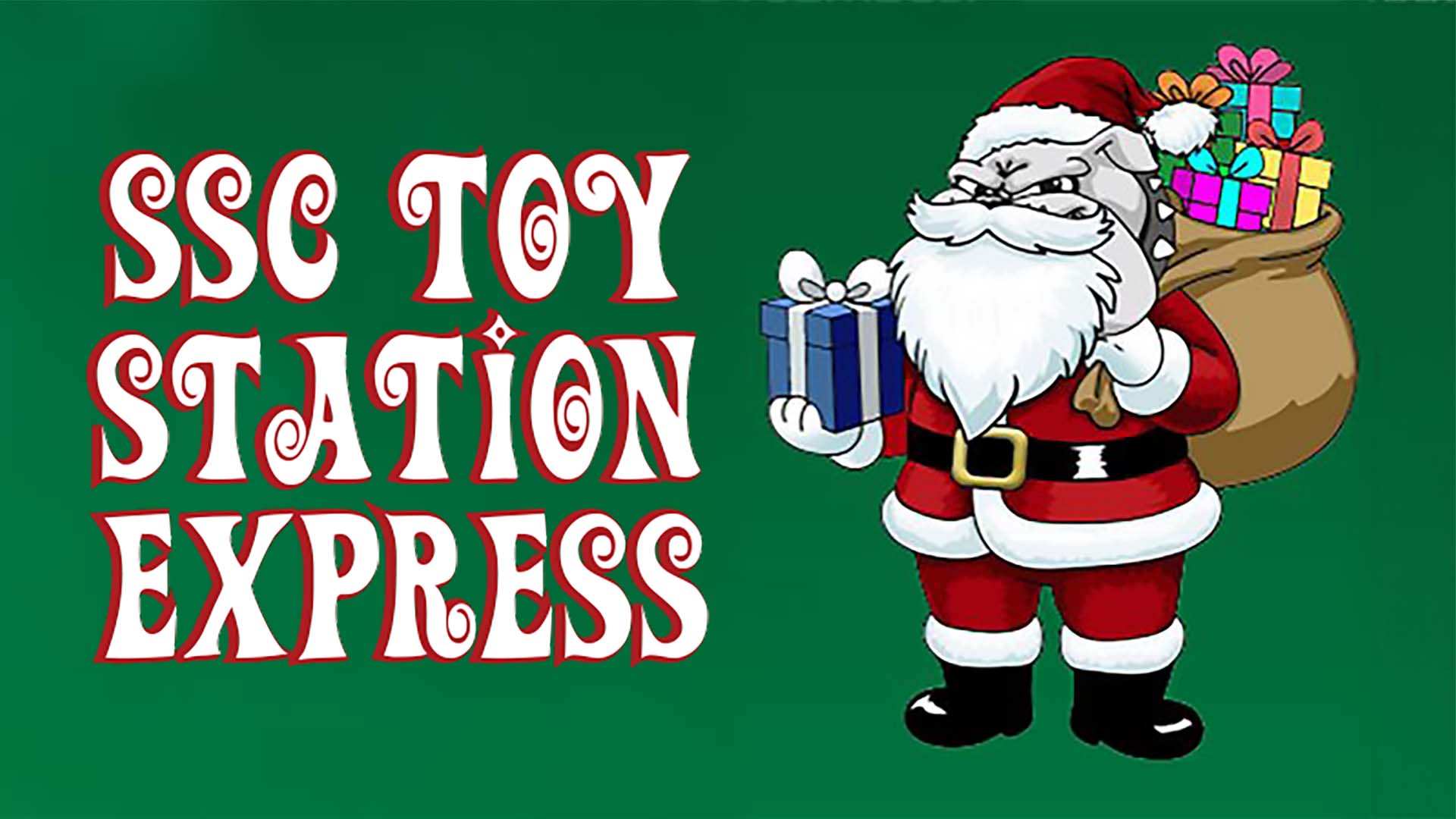 A graphic that says, "SSC Toy Station Express".
