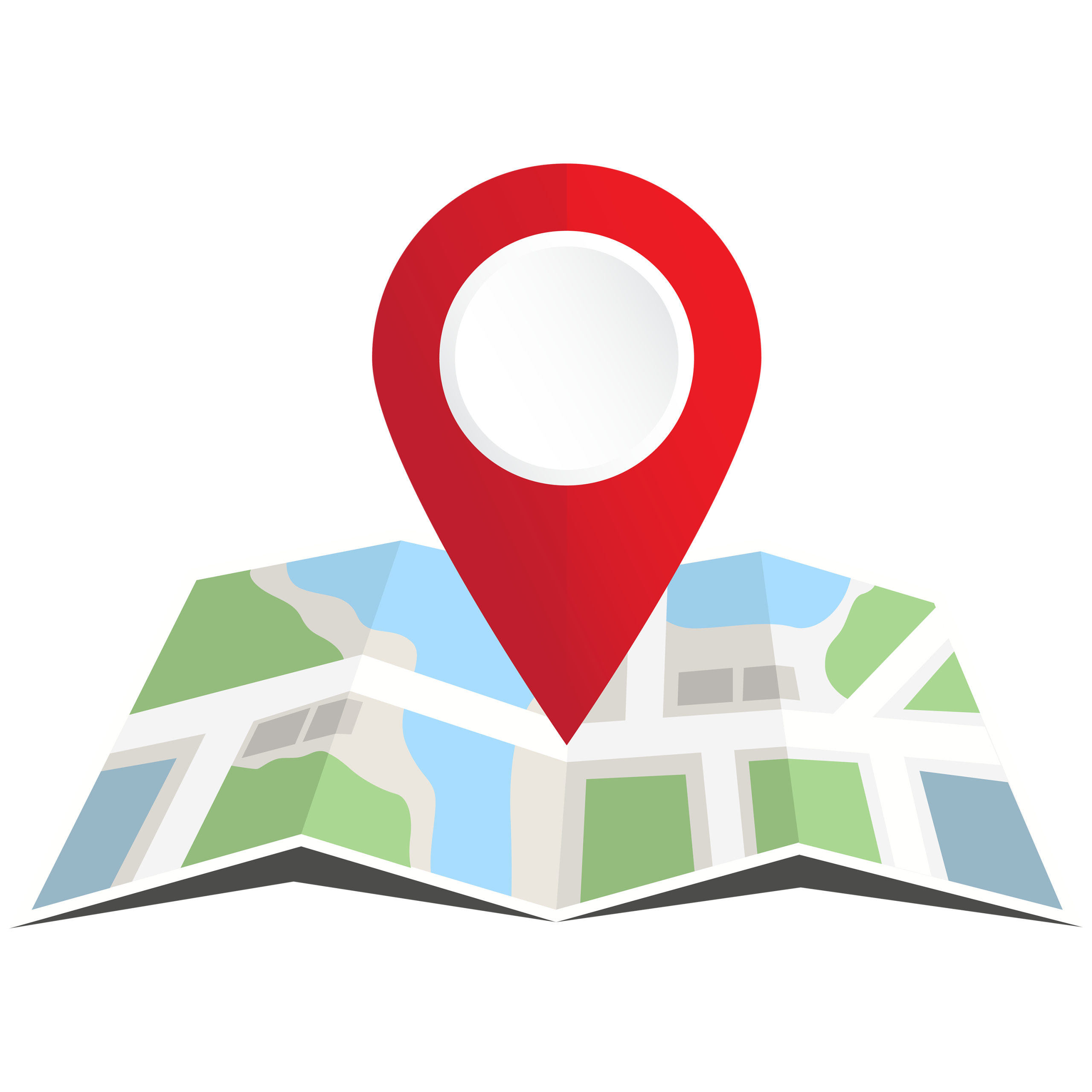Clip Art of Location Pin on Map