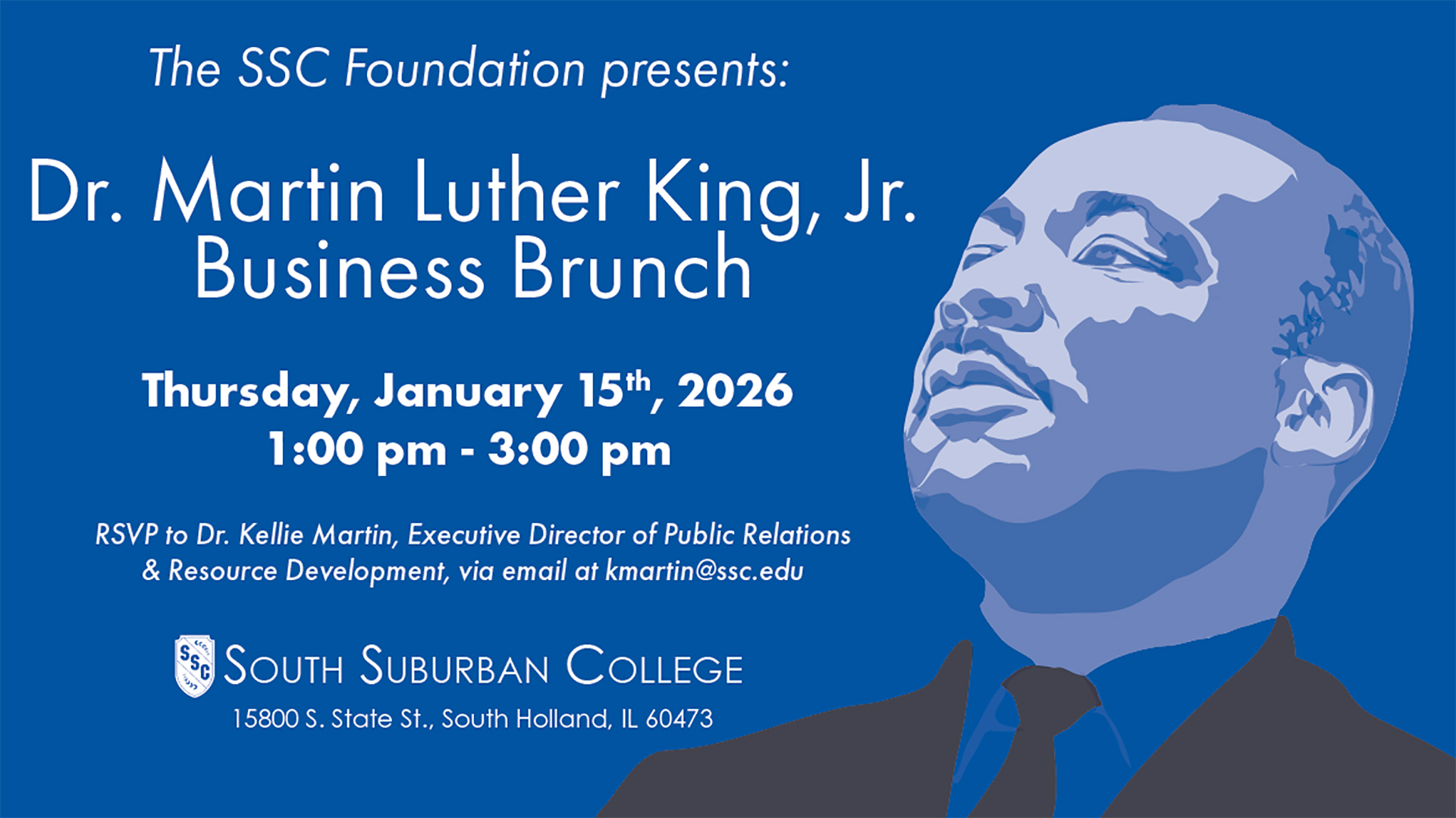 A flyer promoting the Dr. Martin Luther King, Jr. Business Brunch