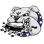 Data Dawg Hard Drive Shredder Bulldog Head Logo