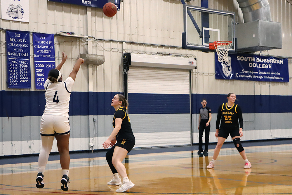 Women's Basketball Action Shot