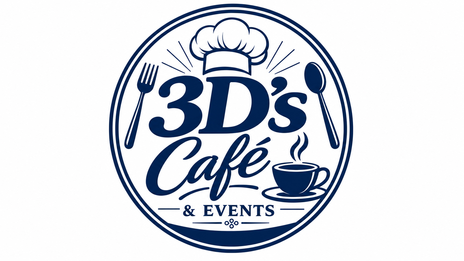3D's Cafe and Events Logo